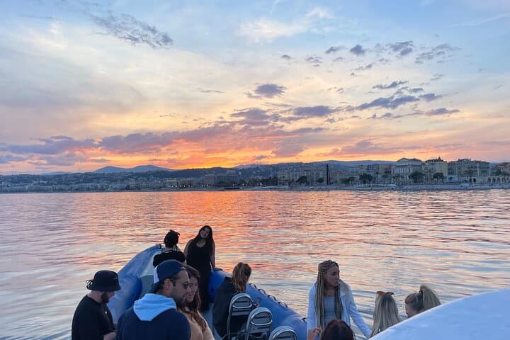 Sunset Bliss: Boat Excursion with Aperitif on French Riviera
