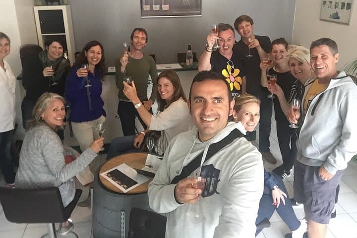 Happy always when tasting Champagne.