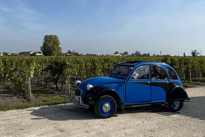 Bordeaux : Private city tour in a 2CV with wine testing - 3h