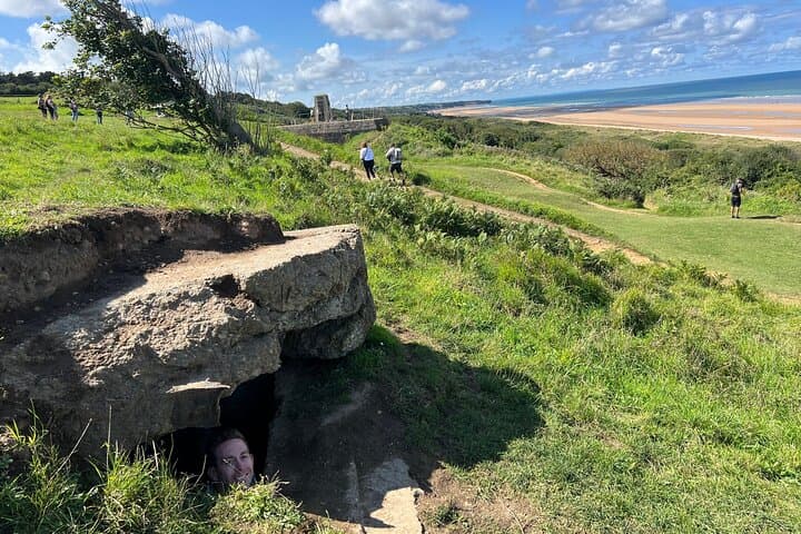 Pointe du Hoc, Omaha beach from Paris aboard a van (Private Tour)