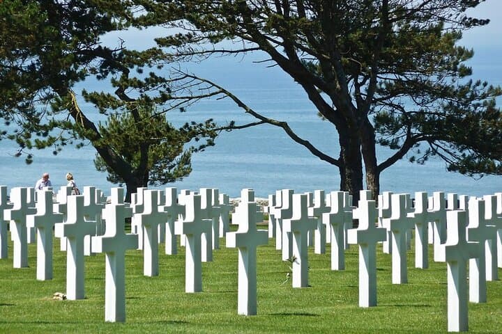 The Colleville-sur-Mer cemetery, where more than 9,300 American soldiers rest