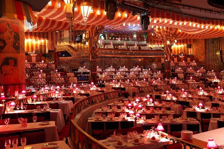 Paris Moulin Rouge 3-Courses Dinner with Wine and Show