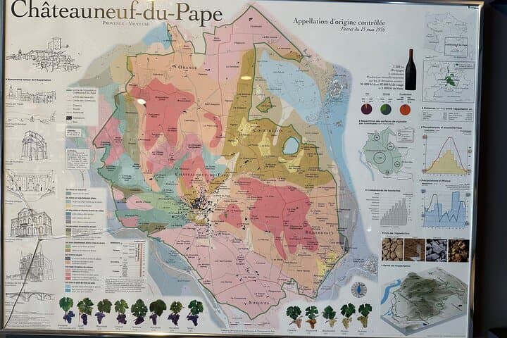 wine Map of Chateauneuf