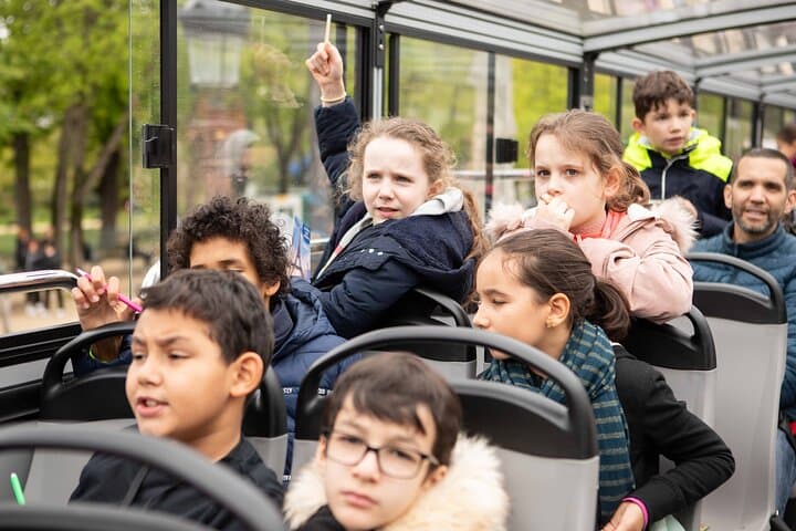 Paris Tootbus Kids Tour Sightseeing Live Guided Tour