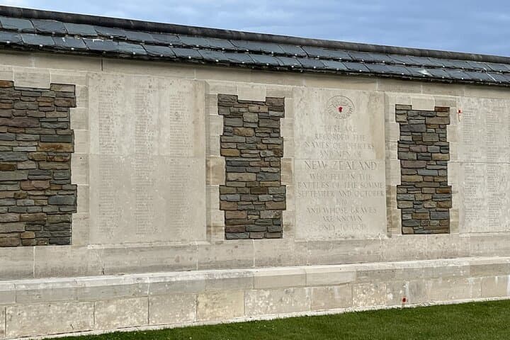 Private New Zealand focused WW1 Somme Tour