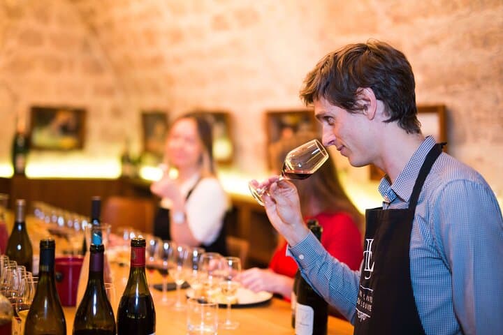 Wine tasting at Caves du Louvre