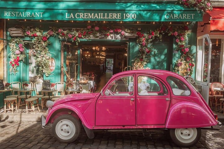 2h - Paris by Night - Private Guided Tour in a Pink 2cv