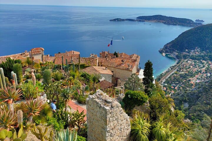 Panoramic view from the exotic garden in Eze