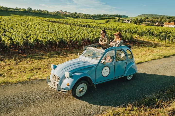 1-day guided tour on the Burgundy Wine Route in a classic car