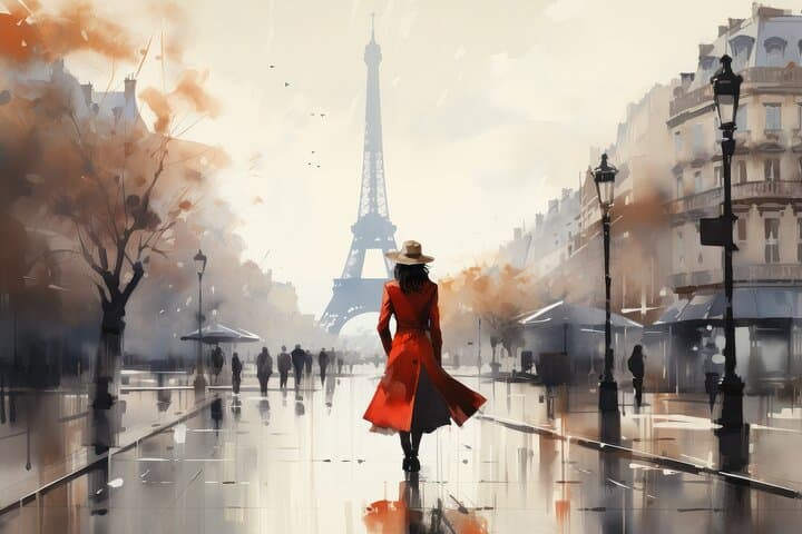 Romantic Eiffel Tower Couple Photoshoot