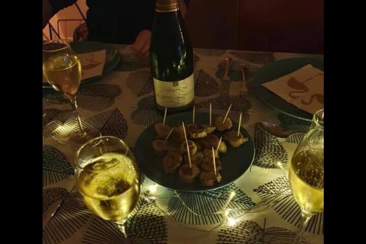 A degustation of champagne