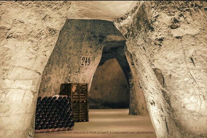 A local cellar of champagne