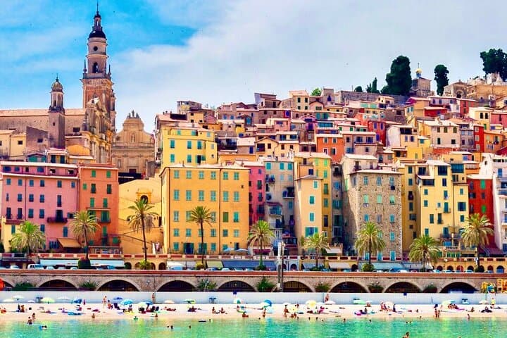 Very colored Menton Old Town