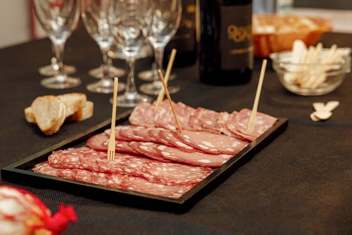 Charcuterie and wine tasting