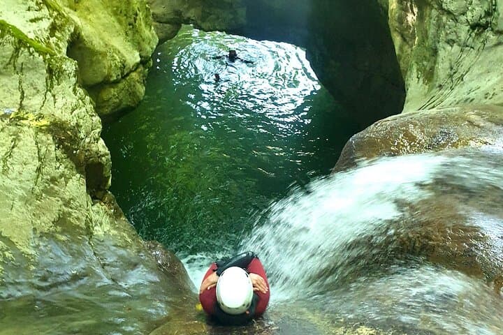 Descent of the Canyon of Ternèze near Aix-les-Bains