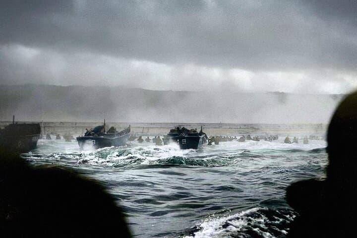 Omaha Beach, early morning of D-Day, June 6, 1944.