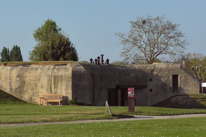 Bunker at the German reinforced artillery position at Merville-Franceville.