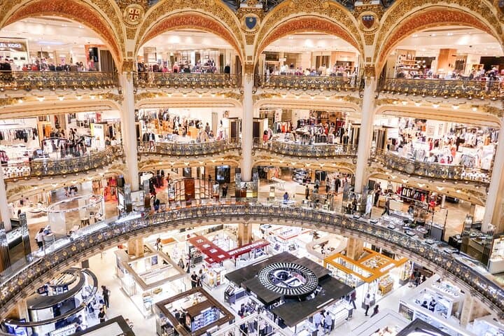 Chic Shopping Experience at Galeries Lafayette with Rooftop Views