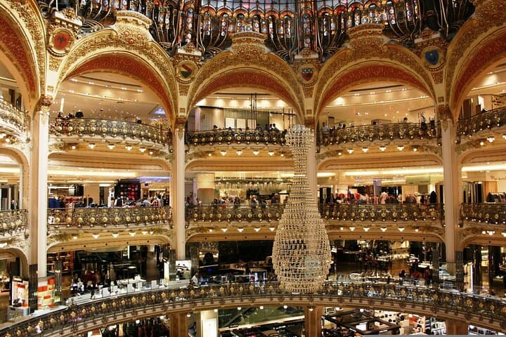 Chic Shopping Experience at Galeries Lafayette with Rooftop Views