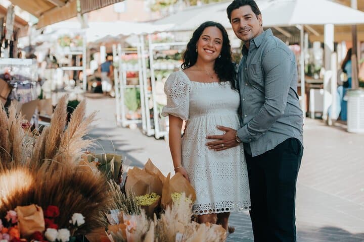 Babymoon photoshoot by our local photographer in Nice