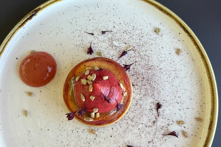 Dessert in the restaurant