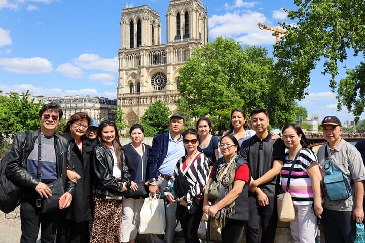 We'll stop at the majestic Notre-Dame Cathedral, where you can admire its stunning architecture and timeless atmosphere.