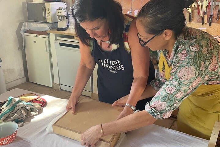 Cooking Nougat for Christmas. Almonds from my production