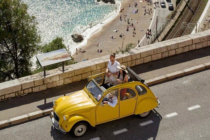 Nice to Monaco in 2CV Citroën by the coastal villages