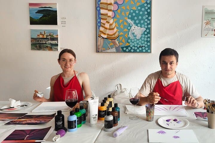 Relax, paint, and learn - small groups with step-by-step support