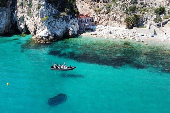 Nice in Monaco: the coast, Mala Cave & speedboat swimming