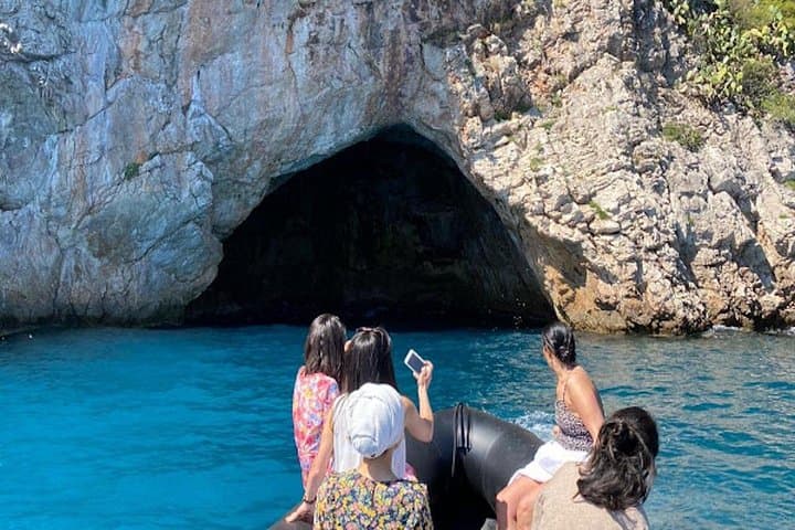 Nice in Monaco: the coast, Mala Cave & speedboat swimming