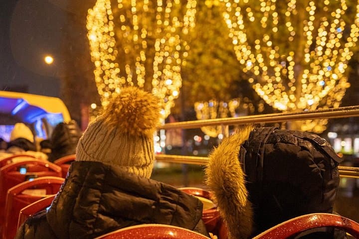 Paris Christmas Lights Bus Tour with Festive Treat & Photo Stop