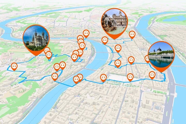 Full tour: A discovery between Rhone and Saône, from the peninsula to the hill of Fourvière.