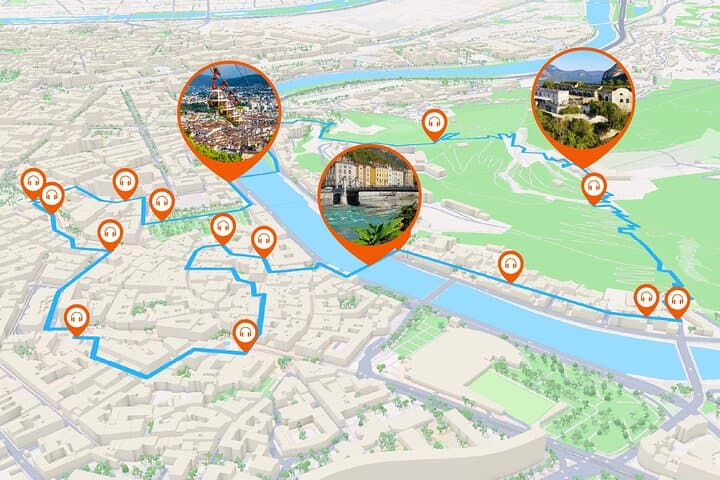 Full tour: A loop between city, river and mountain.