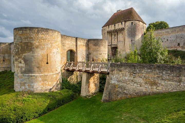 Castle of Caen: The ramparts and dry moats of one of the largest medieval enclosures in Europe.