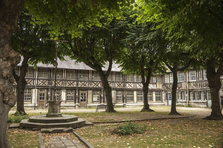 Aître Saint-Maclou: An ancient medieval ossuary unique in Europe, with its macabre half-timbered facades.