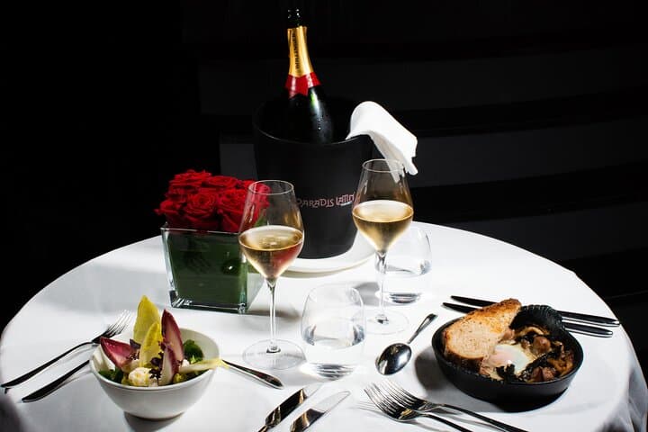Paris Paradis Latin Cabaret VIP seating, Dinner & Bollinger Champ