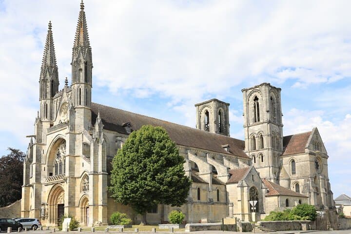 Cathedral of Our Lady of Laon: A jewel of the first Gothic art, famous for the 16 carved oxen perched on top of its towers.