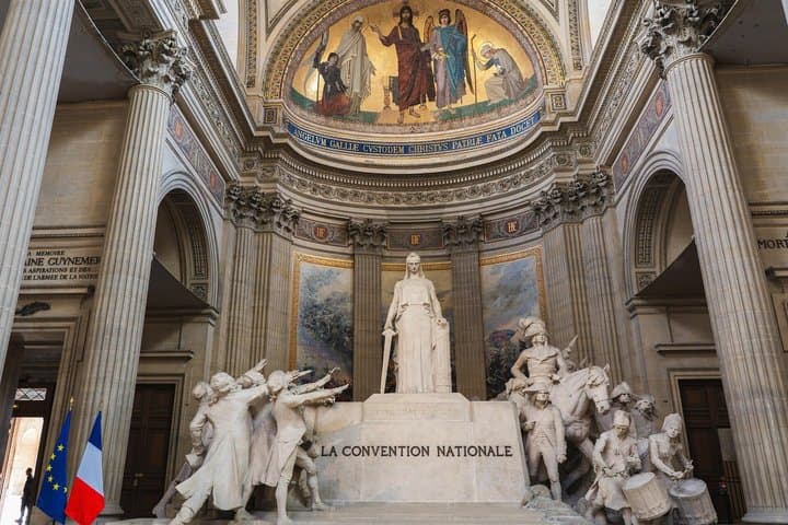Interior of the Panthéon, Paris.