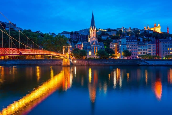 Lyon Private Night Tour Illuminations and City Sights