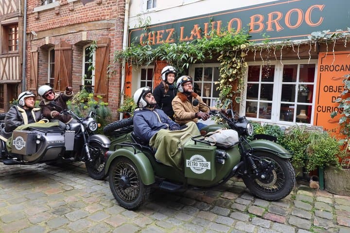 Visit Honfleur by sidecar 1.5 to 3.5 hour tour along the coast