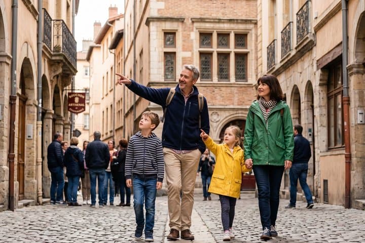 Private Family Walking Tour in Lyon Old Town Heritage