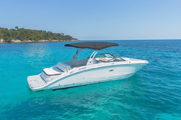 Cannes: Private Sea Ray Boat Trip to Lérins Islands Swim & Snorkel