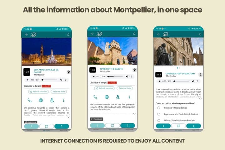 TOP Montpellier : Private guided tour with your mobile