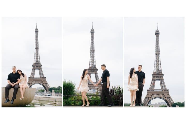 Paris: Eiffel Tower Professional Cinematic Photoshoot