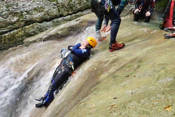 Aquatic afterwork in the Canyon of Versoud