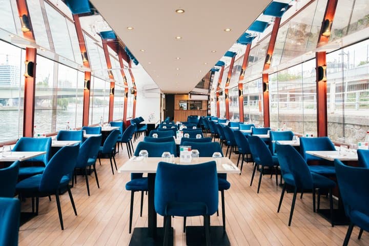 Paris Theo Boat Seine River Italian Trattoria Style Dinner Cruise