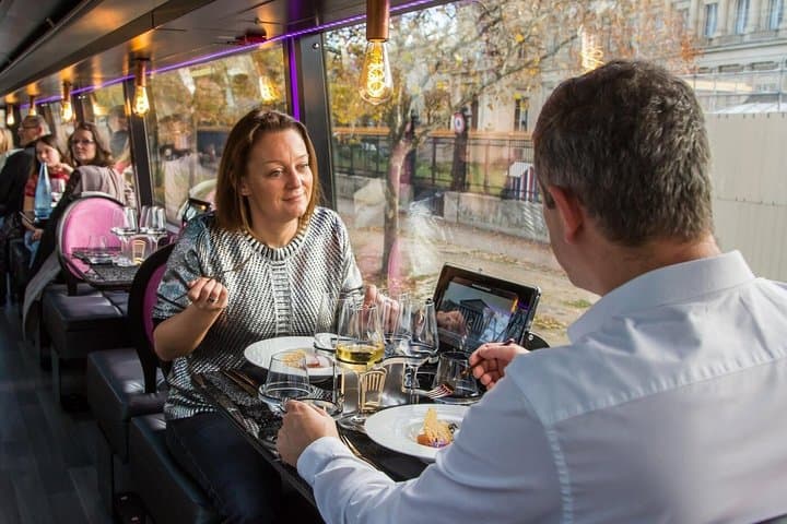 Champs Elysees Night Panoramic Bus Dining Experience in Paris