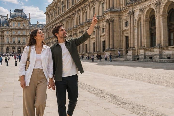 Paris: Louvre Area: Self-Guided Scavenger Hunt & Walking Tour