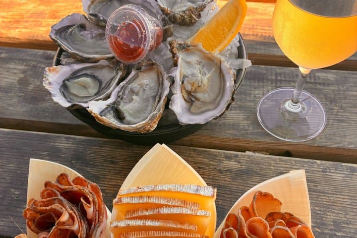 Ajaccio in a small group wine oysters and Corsican lifestyle